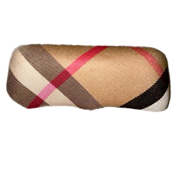 Burberry Nova Check Plaid Glasses Clamshell Case with Burberry imprint inside - Picture 1 of 3